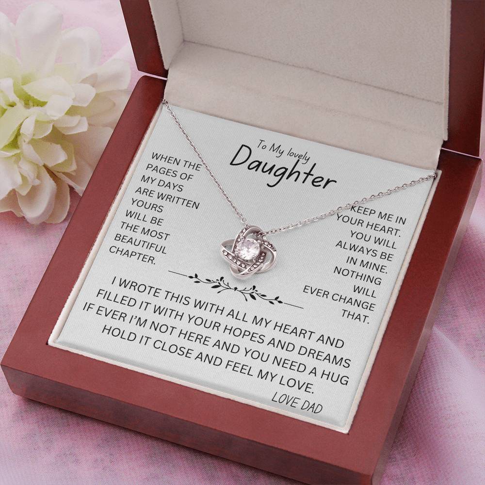 Feel My Love Necklace For Daughter