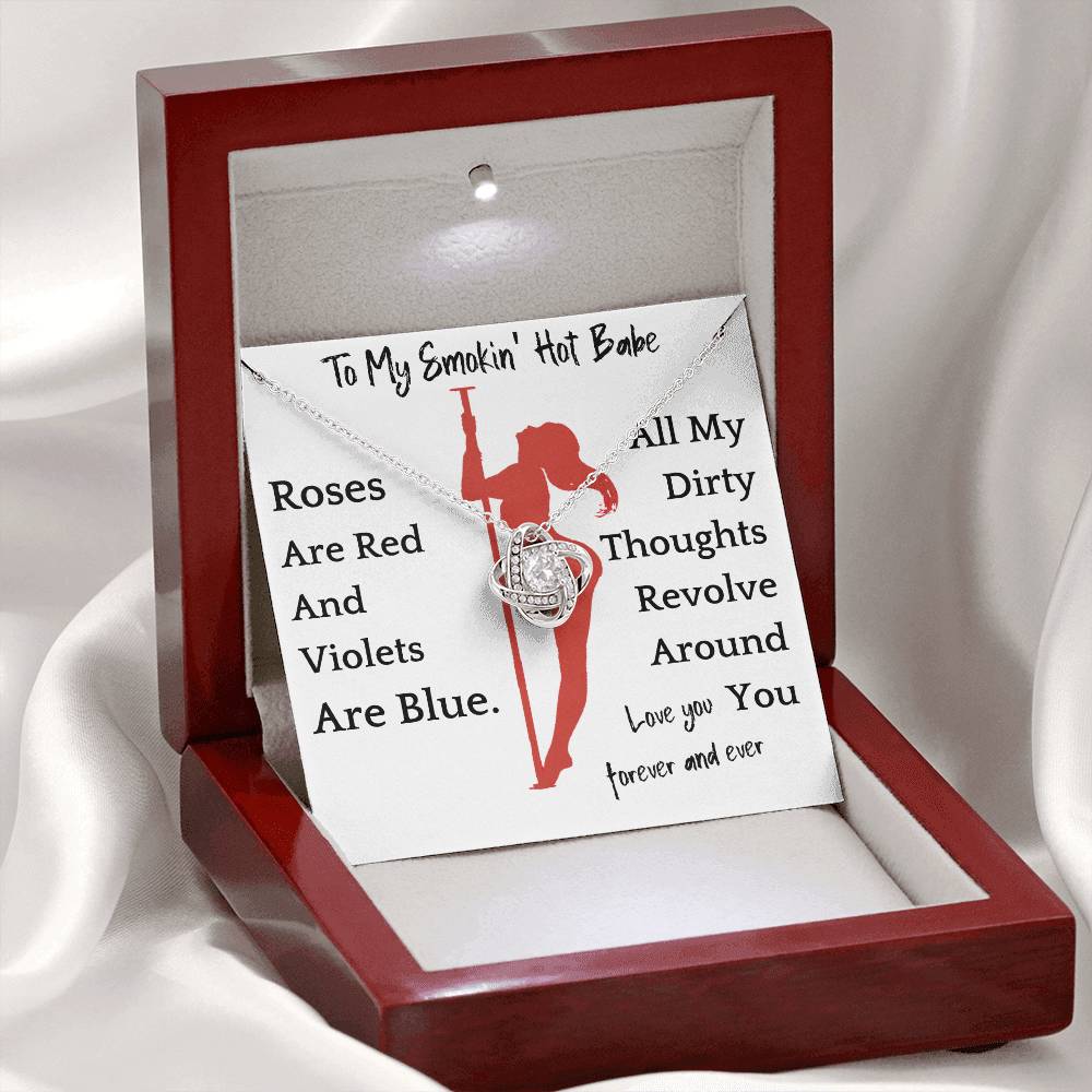 Dirty Thoughts Necklace Gift For Girlfriend Soulmate Anniversary Valentines Present For Woman