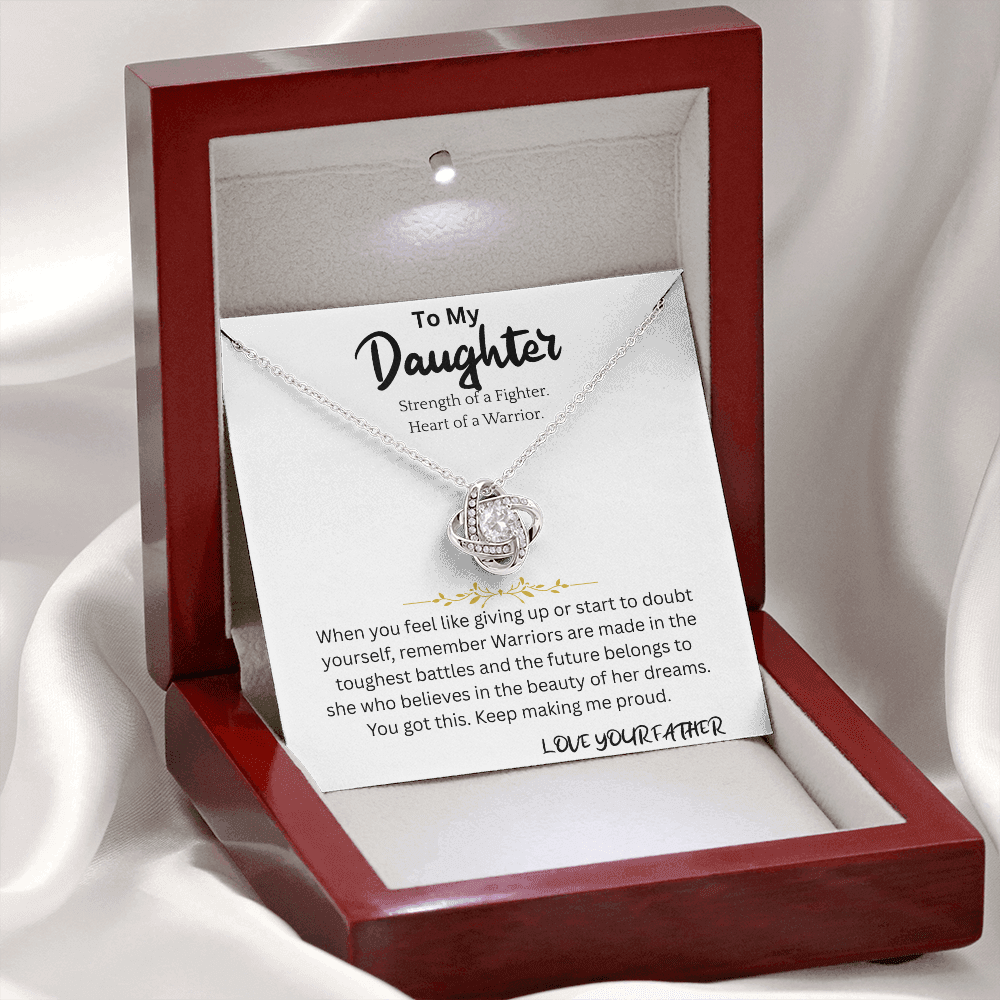 Warrior Necklace Gift For Daughter