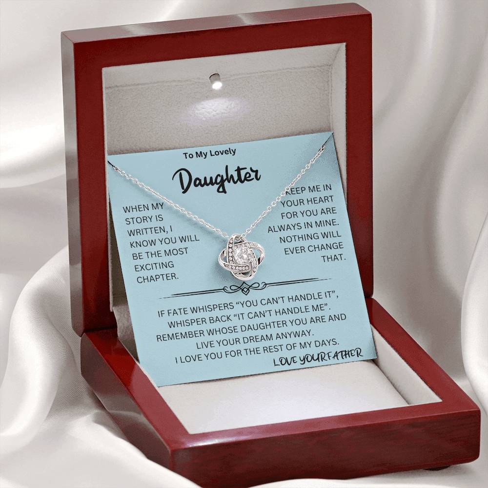 Whispers Back Necklace Daughter Gift