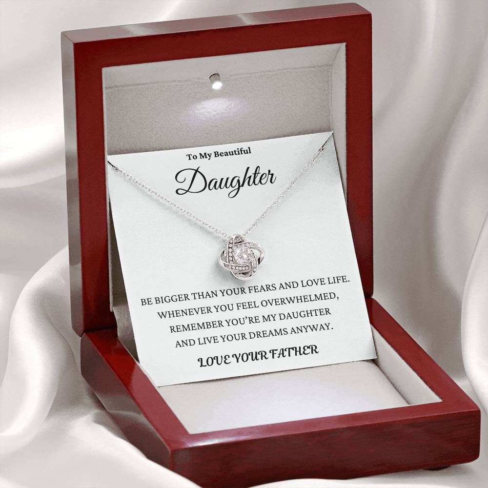 Bigger Than Fears Necklace Gift Daughter