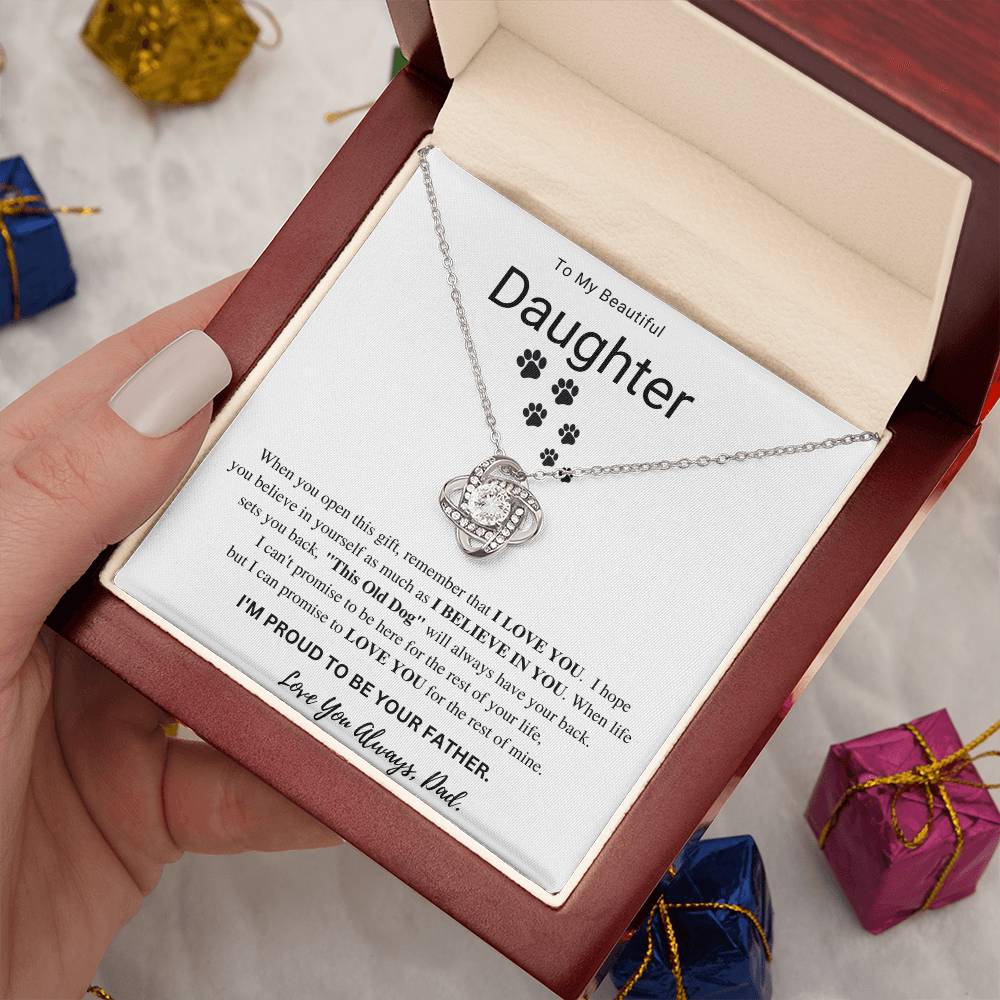 Old Dog Necklace Gift Daughter
