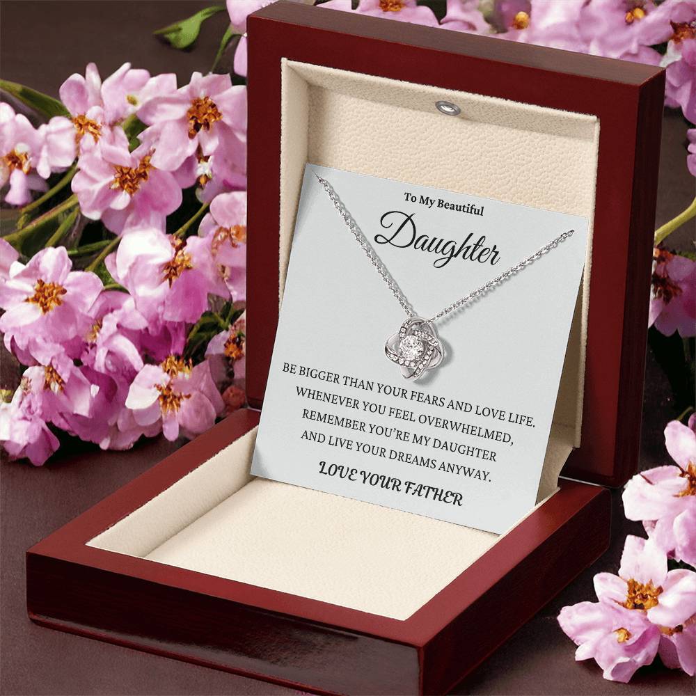 Bigger Than Fears Necklace Gift Daughter