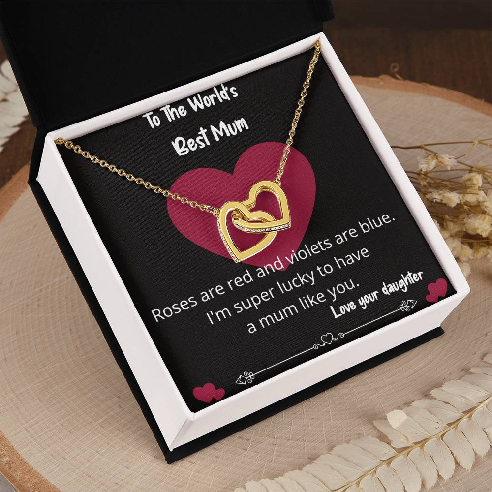 Worlds Best Mum Necklace Gift