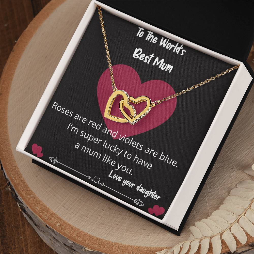 Worlds Best Mum Necklace Gift
