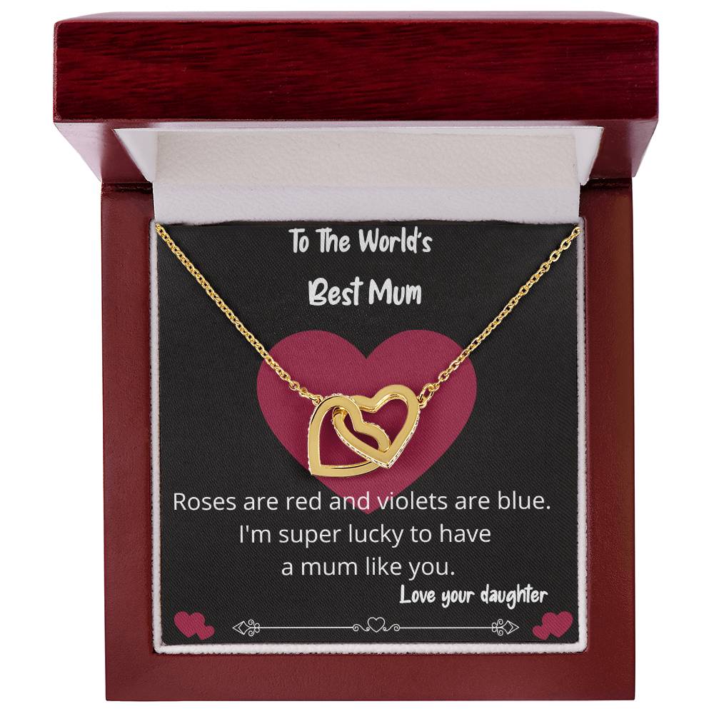Worlds Best Mum Necklace Gift