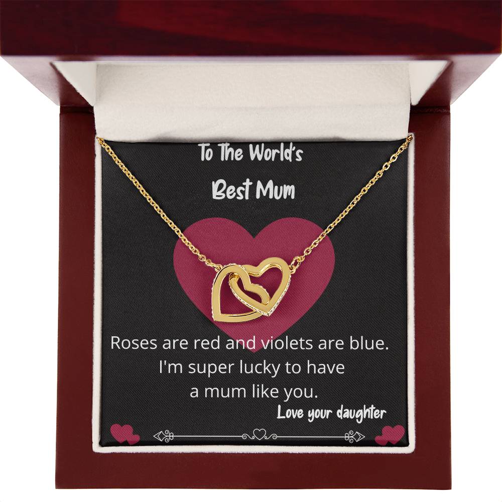 Worlds Best Mum Necklace Gift
