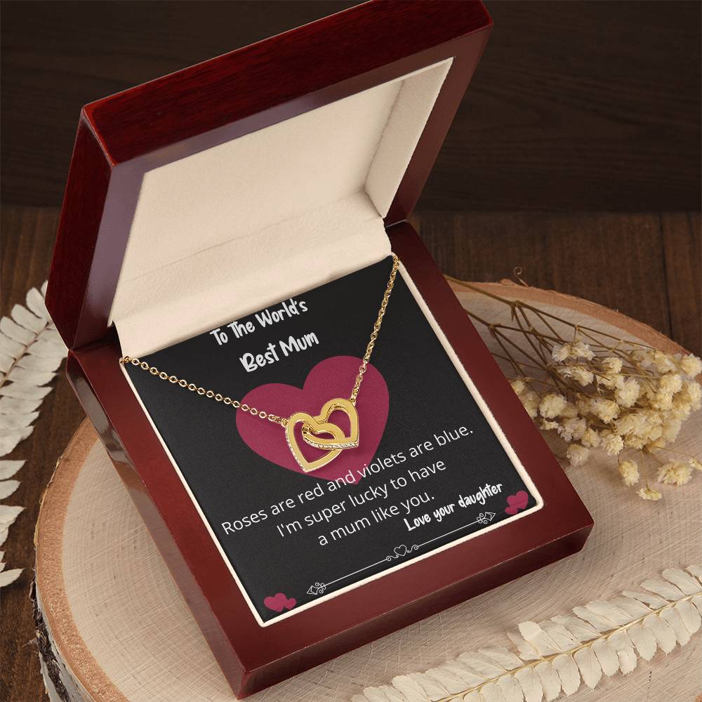Worlds Best Mum Necklace Gift