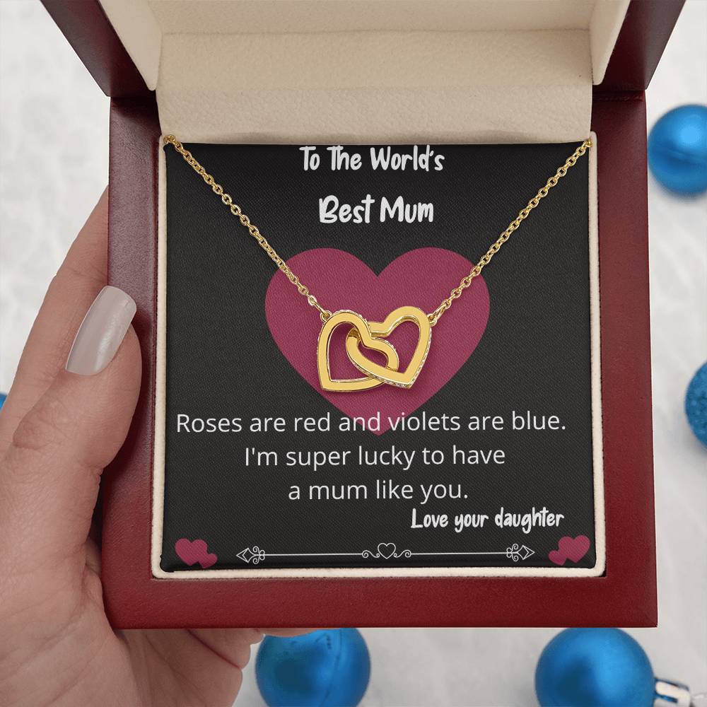 Worlds Best Mum Necklace Gift