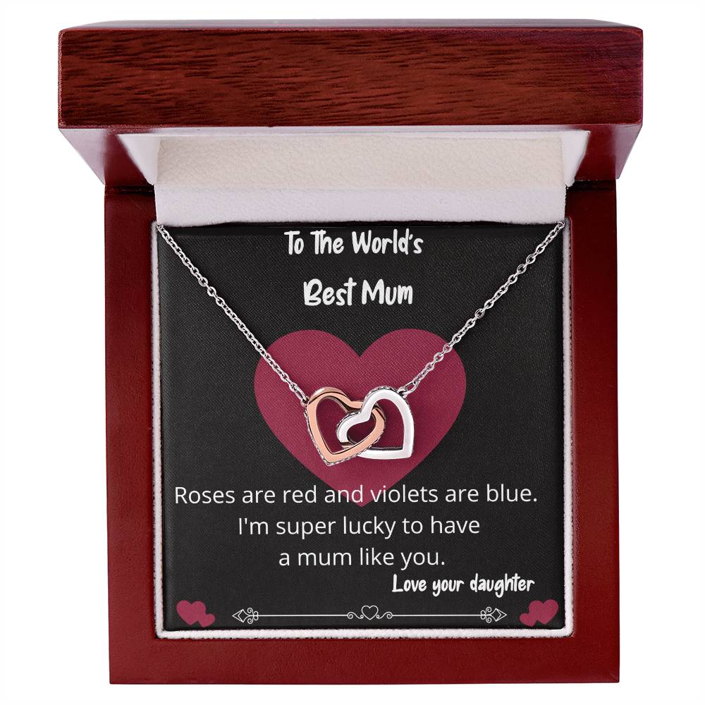 Worlds Best Mum Necklace Gift