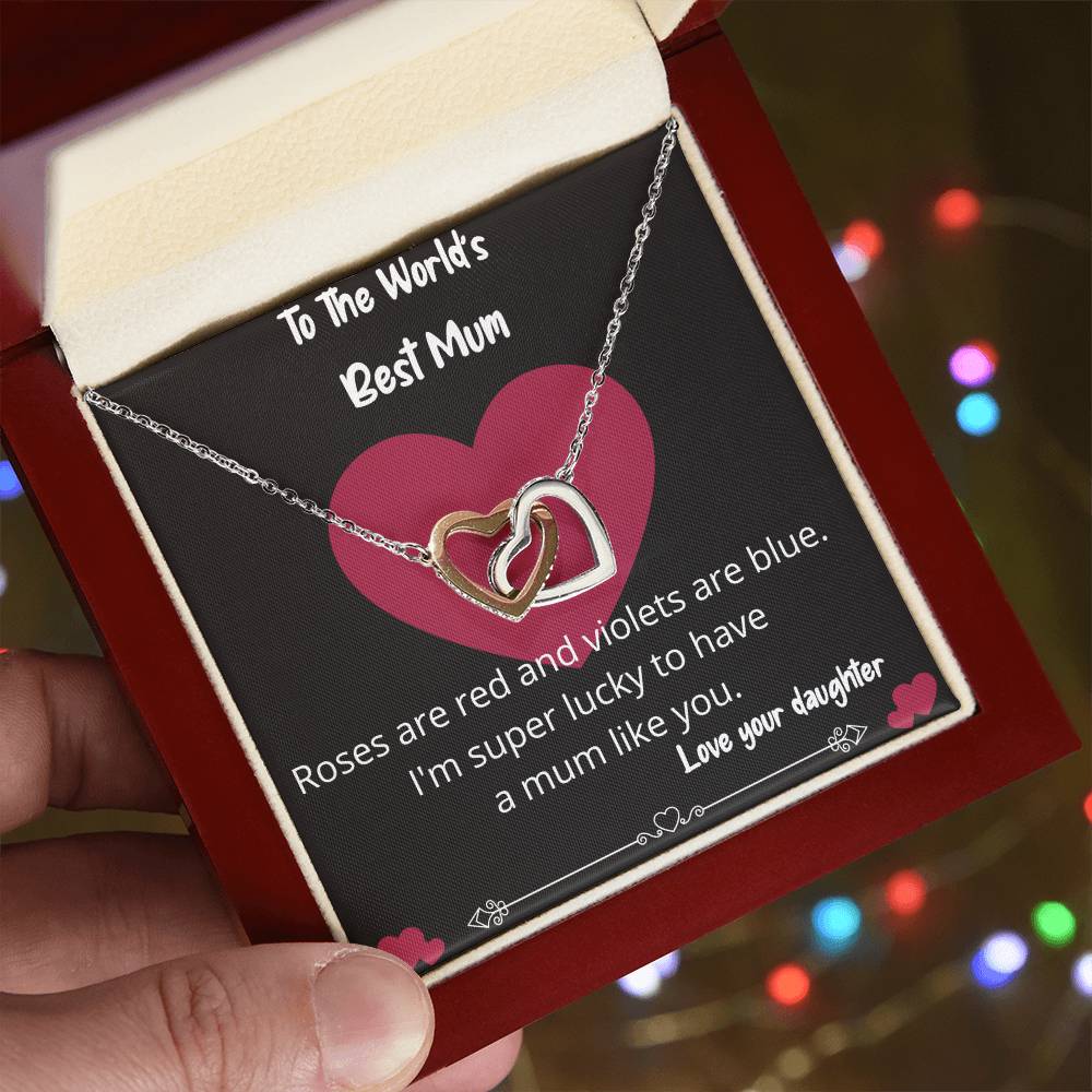 Worlds Best Mum Necklace Gift