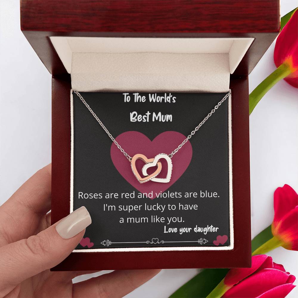 Worlds Best Mum Necklace Gift