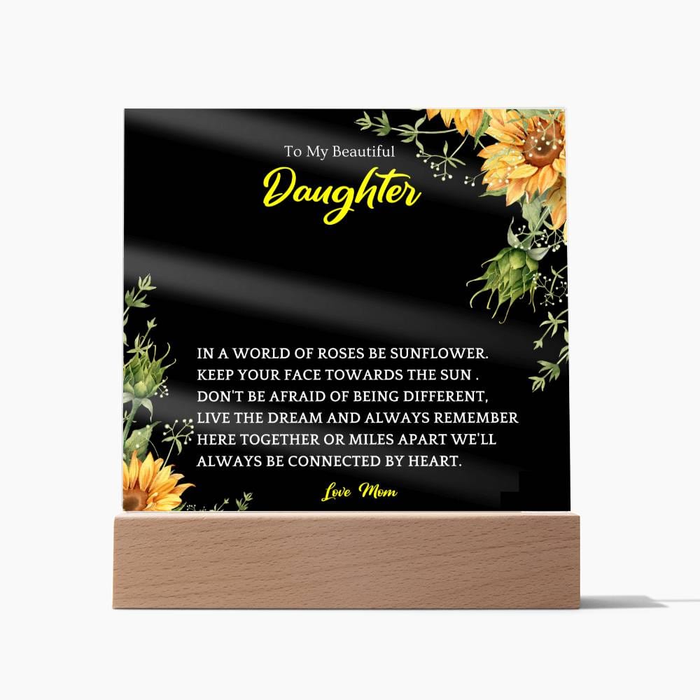 Here Together Acrylic Plaque Gift For Daughters
