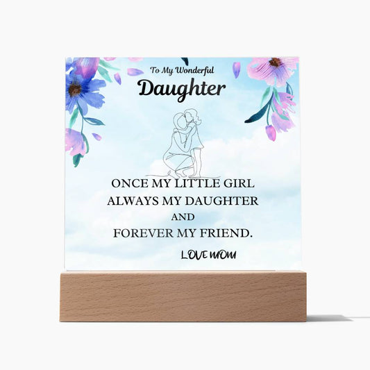 Little Girl Gift For Daughter Acrylic Plaque