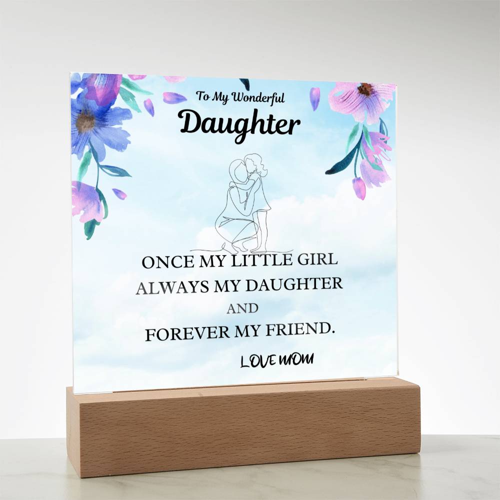Little Girl Gift For Daughter Acrylic Plaque
