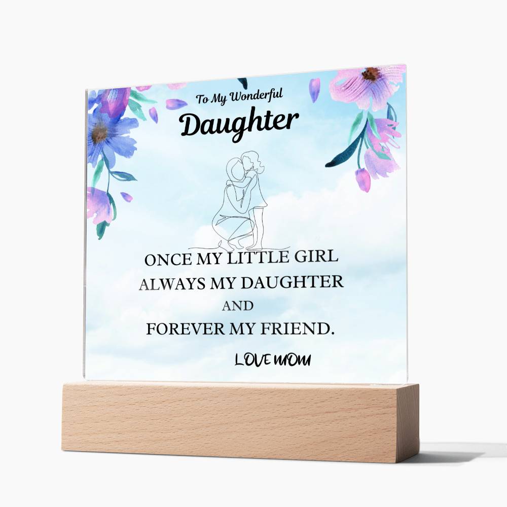 Little Girl Gift For Daughter Acrylic Plaque