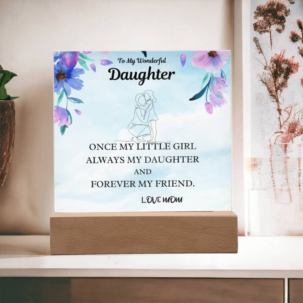 Little Girl Gift For Daughter Acrylic Plaque