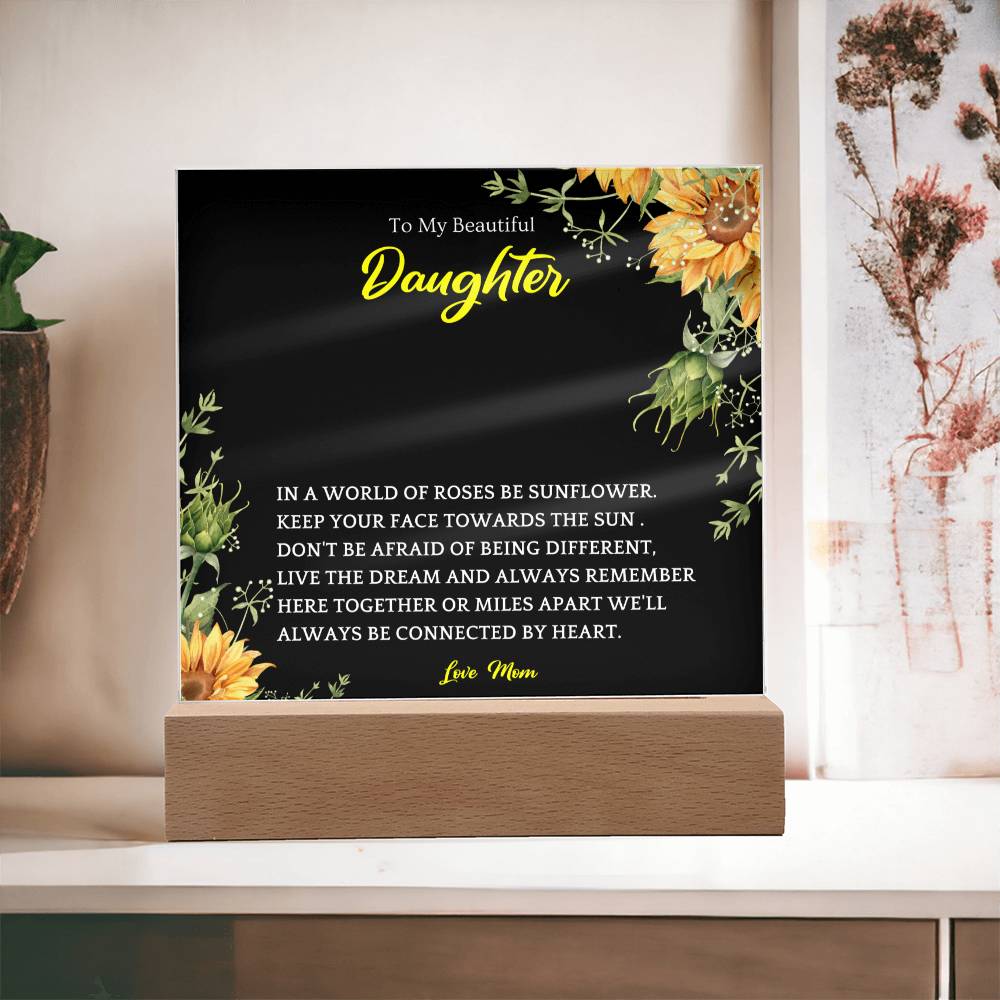 Here Together Acrylic Plaque Gift For Daughters