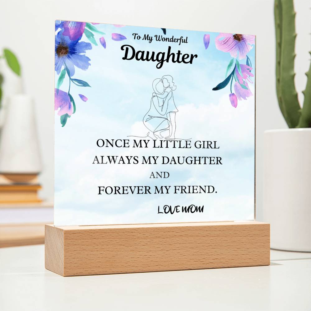 Little Girl Gift For Daughter Acrylic Plaque
