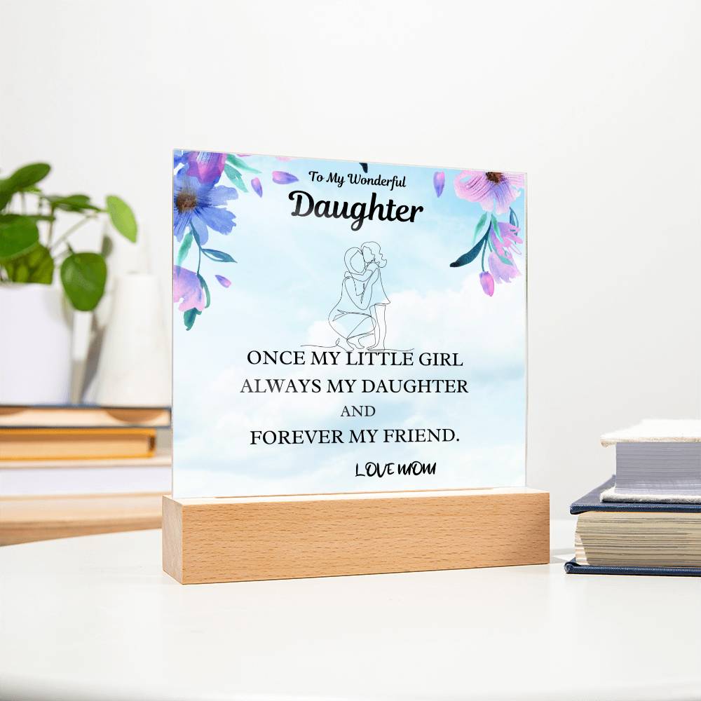 Little Girl Gift For Daughter Acrylic Plaque