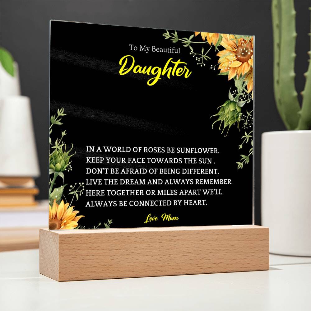 Here Together Acrylic Plaque Gift For Daughters