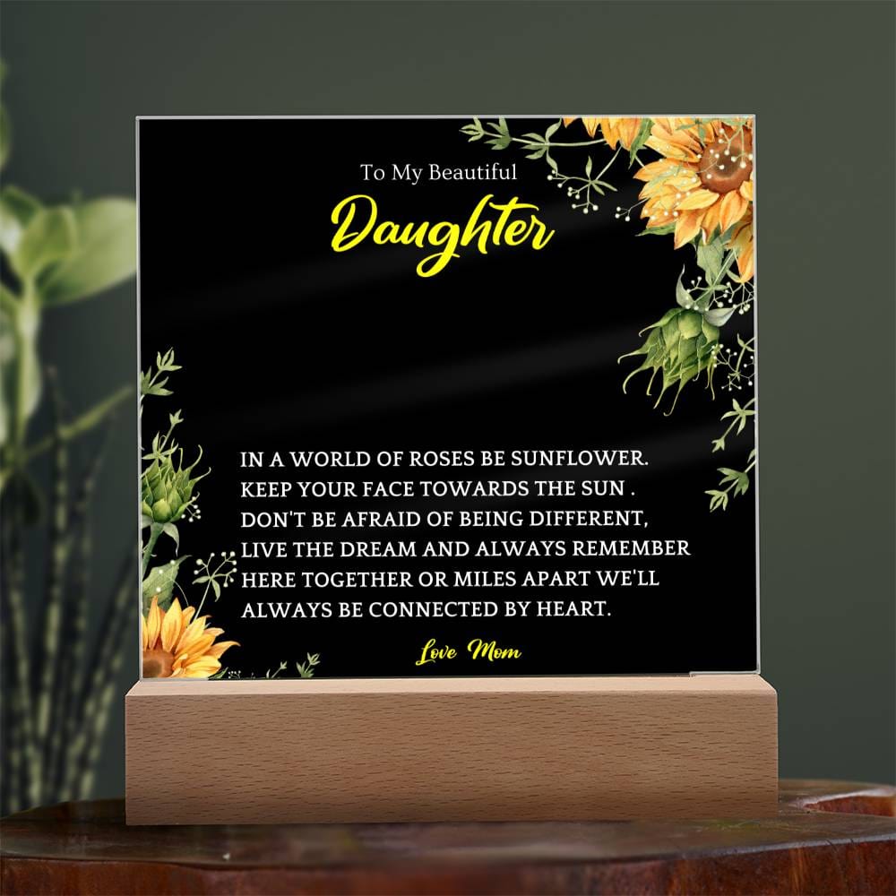 Here Together Acrylic Plaque Gift For Daughters