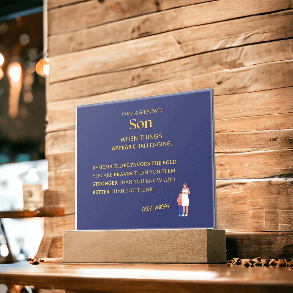 Better Than You Think Gift For Son Acrylic Plaque
