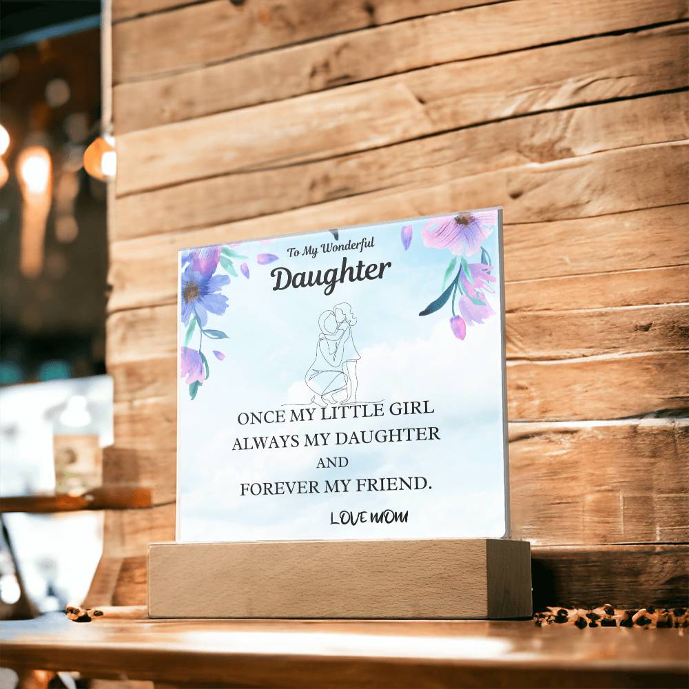 Little Girl Gift For Daughter Acrylic Plaque