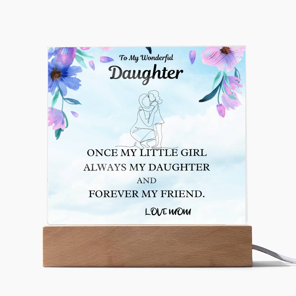 Little Girl Gift For Daughter Acrylic Plaque