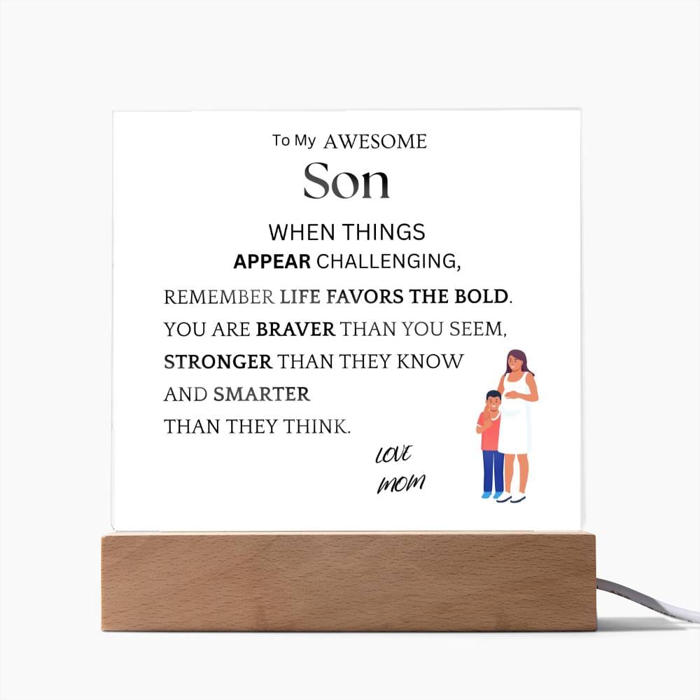 Favors The Bold Acrylic Plaque