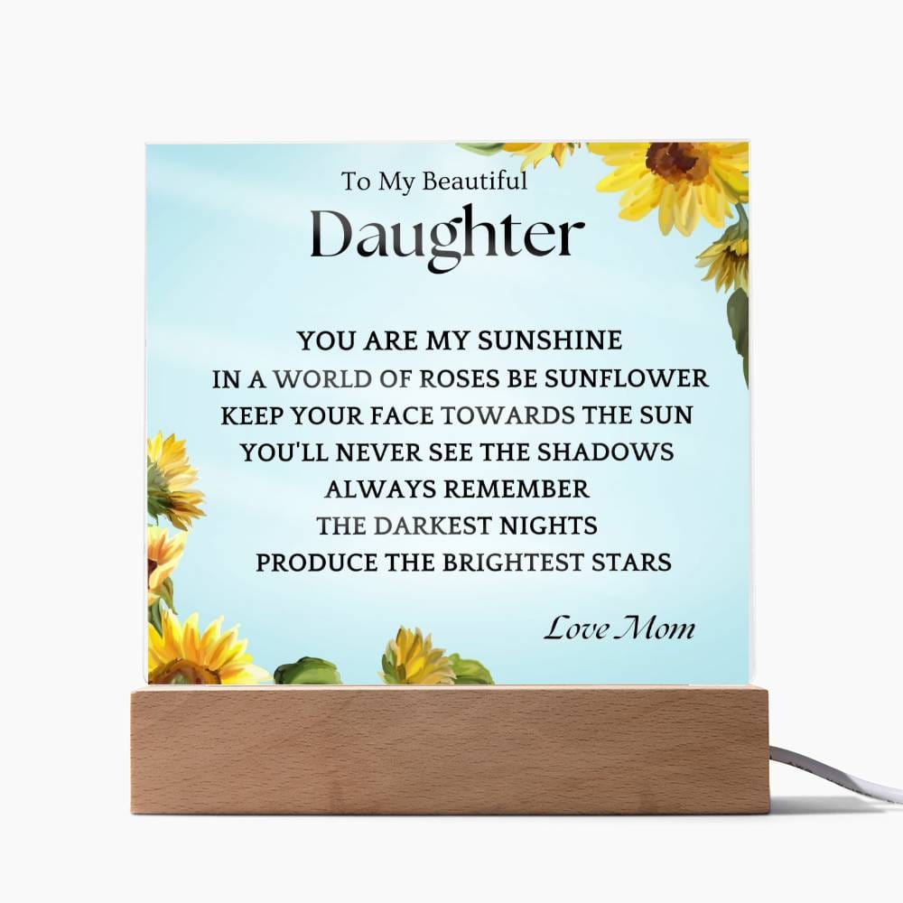Shadows Gift For Daughter Acrylic Plaque