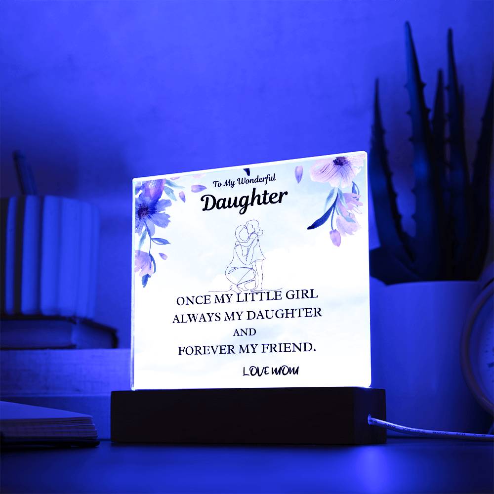 Little Girl Gift For Daughter Acrylic Plaque