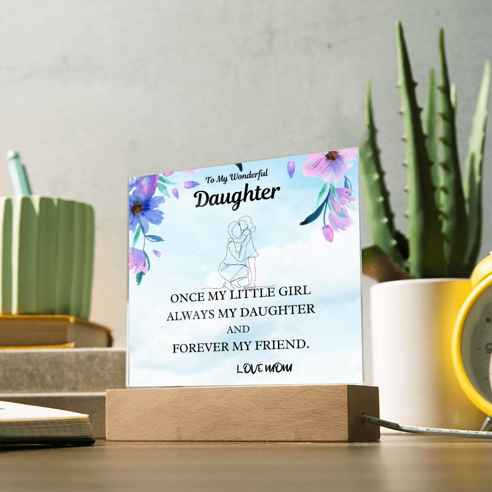 Little Girl Gift For Daughter Acrylic Plaque