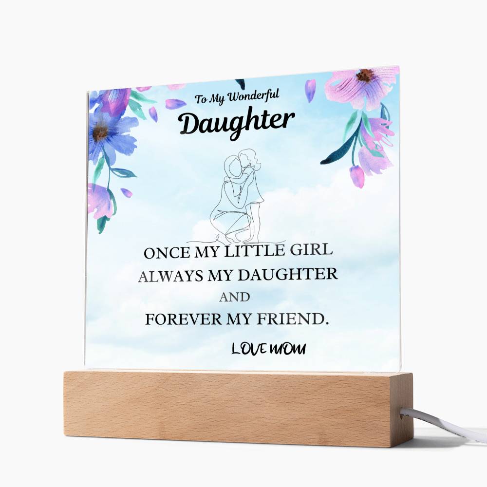 Little Girl Gift For Daughter Acrylic Plaque