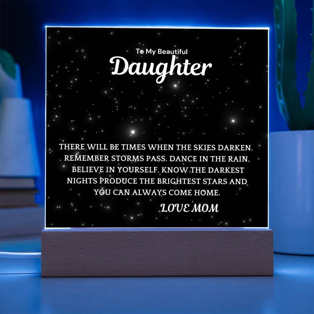 Brightest Stars Acrylic Plaque Gift For Daughter