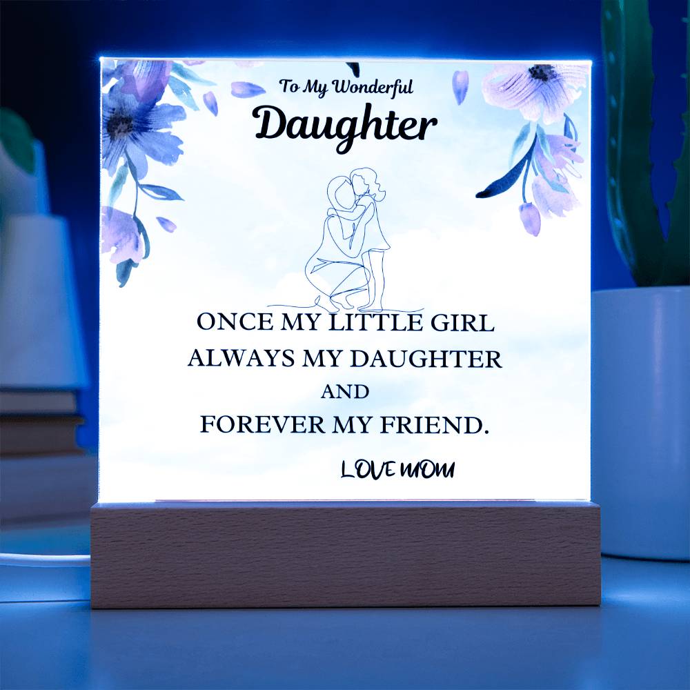 Little Girl Gift For Daughter Acrylic Plaque