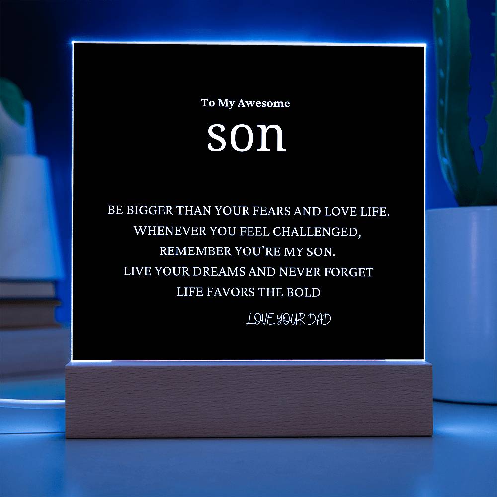 Bigger Than Fears Gift For Son