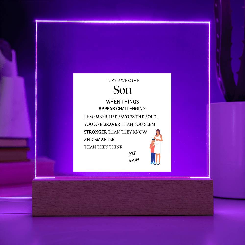 Favors The Bold Acrylic Plaque