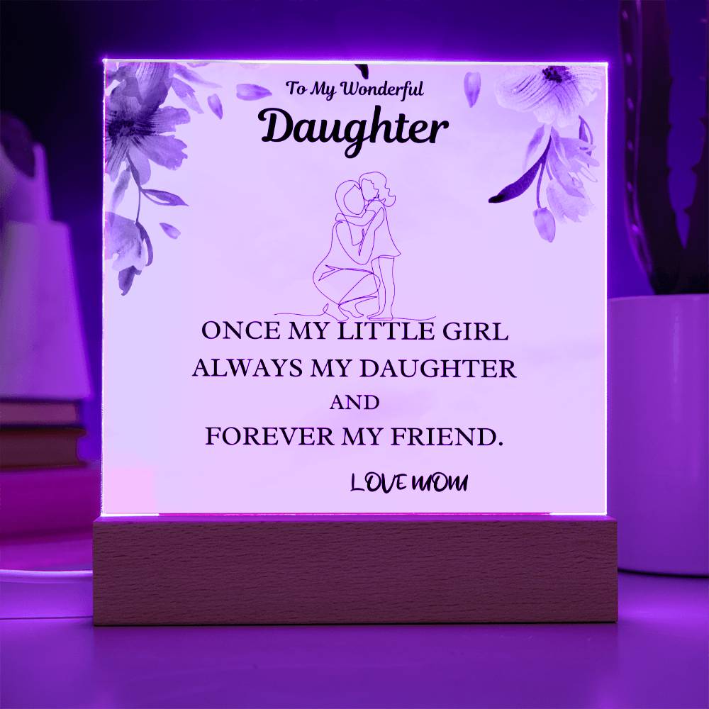Little Girl Gift For Daughter Acrylic Plaque