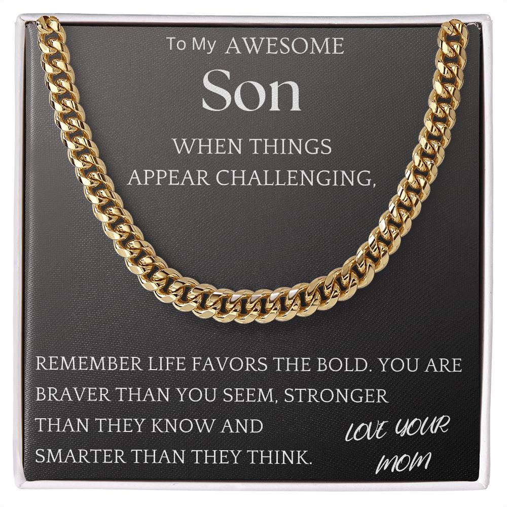 Stronger Than They Know Chain Jewelry Gift For Son