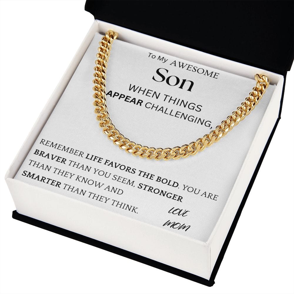 Life Favors Bold Chain Jewelry Gift For Son