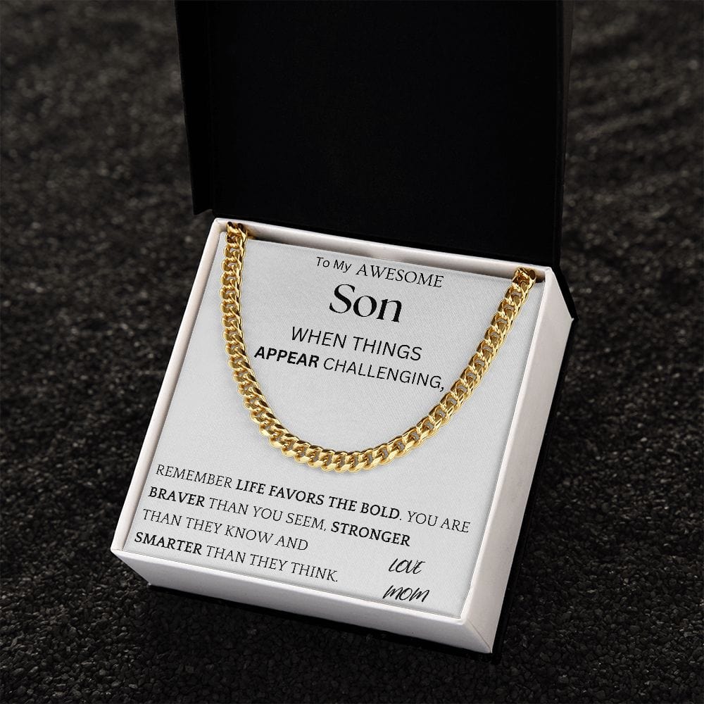 Life Favors Bold Chain Jewelry Gift For Son