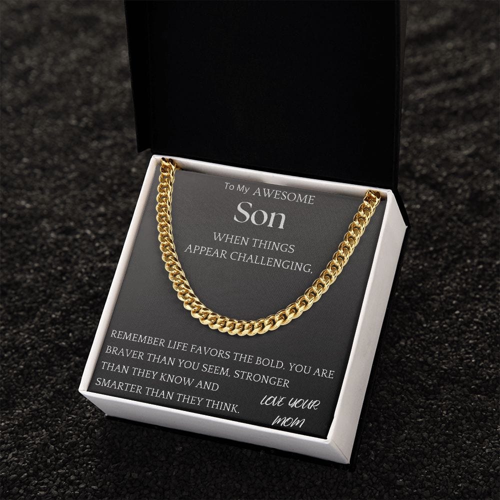 Stronger Than They Know Chain Jewelry Gift For Son