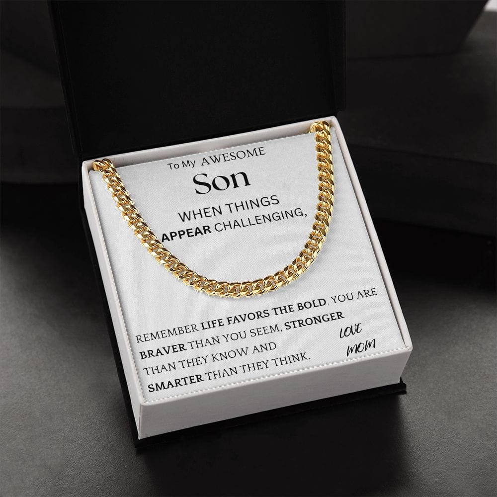 Life Favors Bold Chain Jewelry Gift For Son