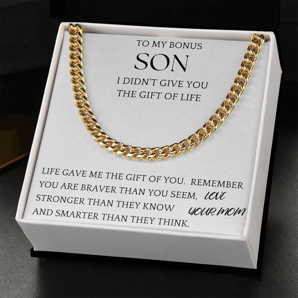 Bonus Son Chain Jewelry Gift For Son