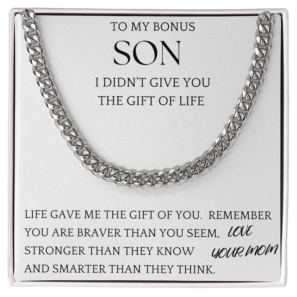 Bonus Son Chain Jewelry Gift For Son