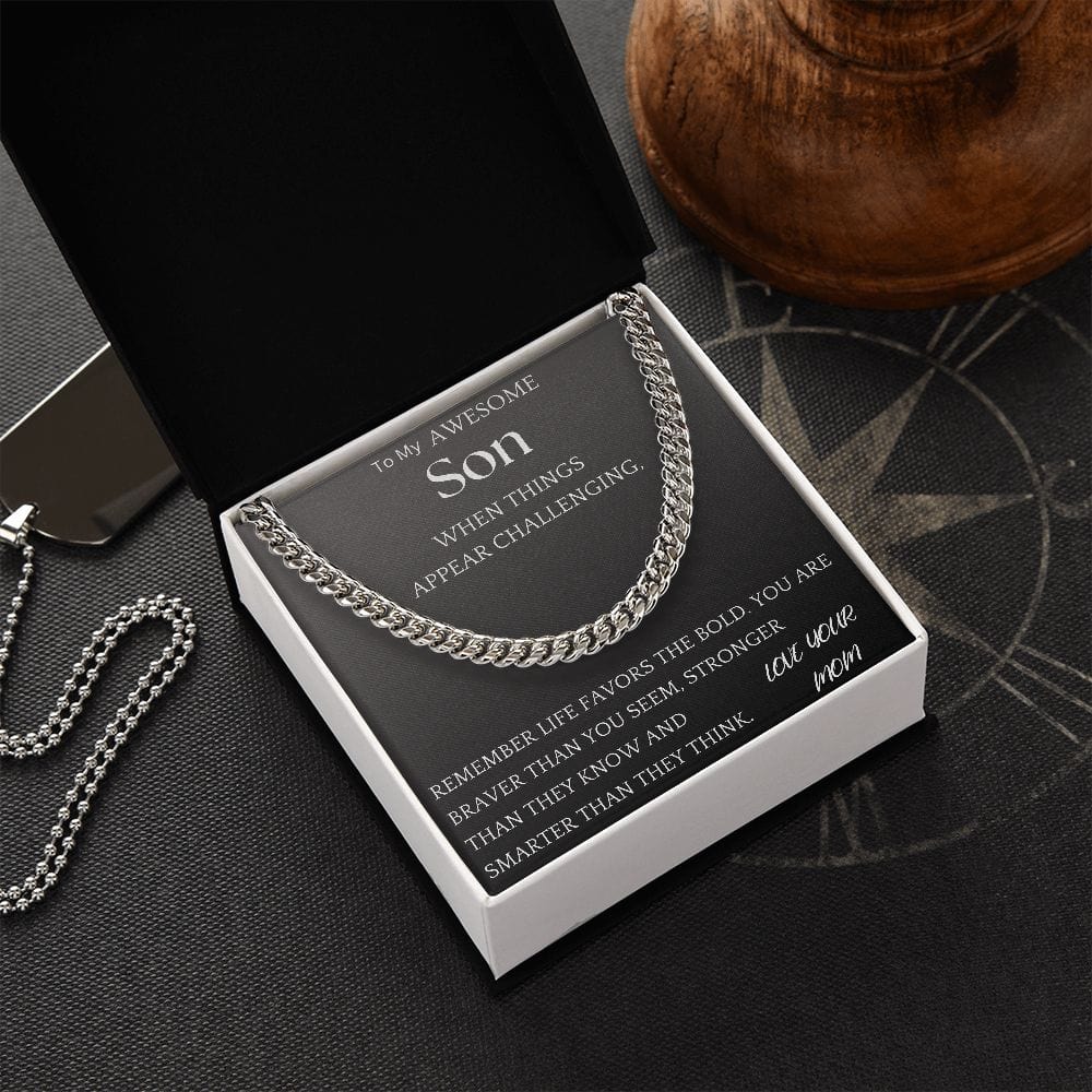 Stronger Than They Know Chain Jewelry Gift For Son