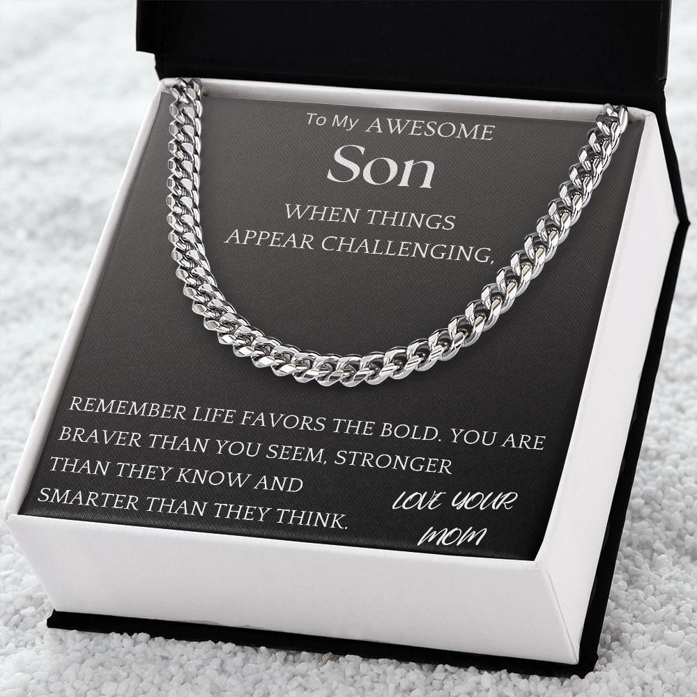 Stronger Than They Know Chain Jewelry Gift For Son