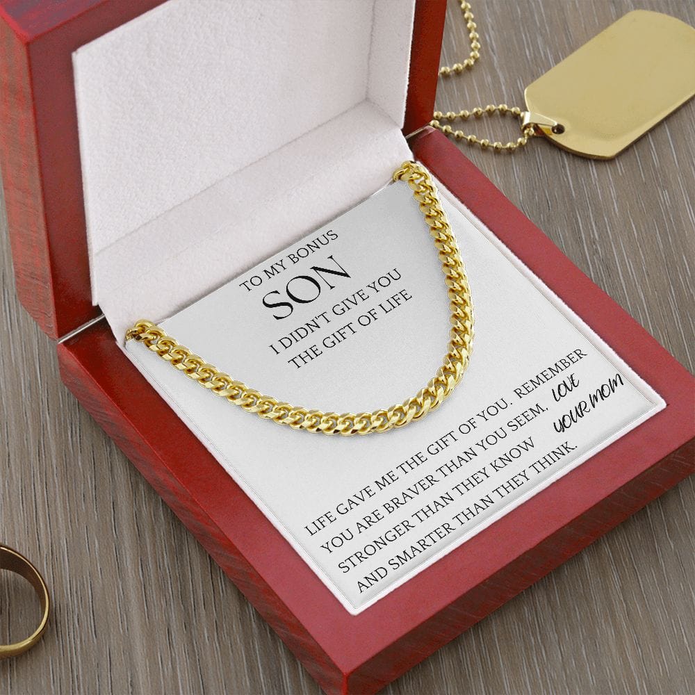 Bonus Son Chain Jewelry Gift For Son
