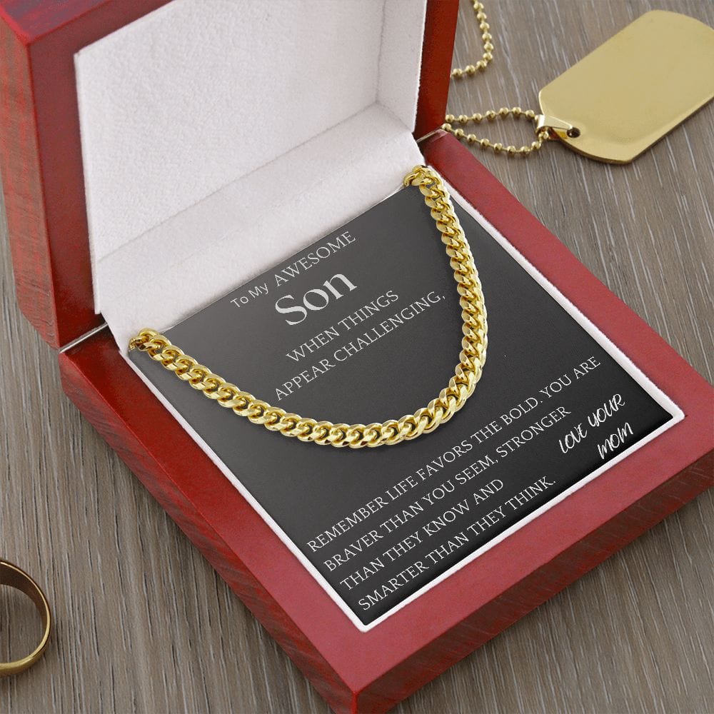 Stronger Than They Know Chain Jewelry Gift For Son
